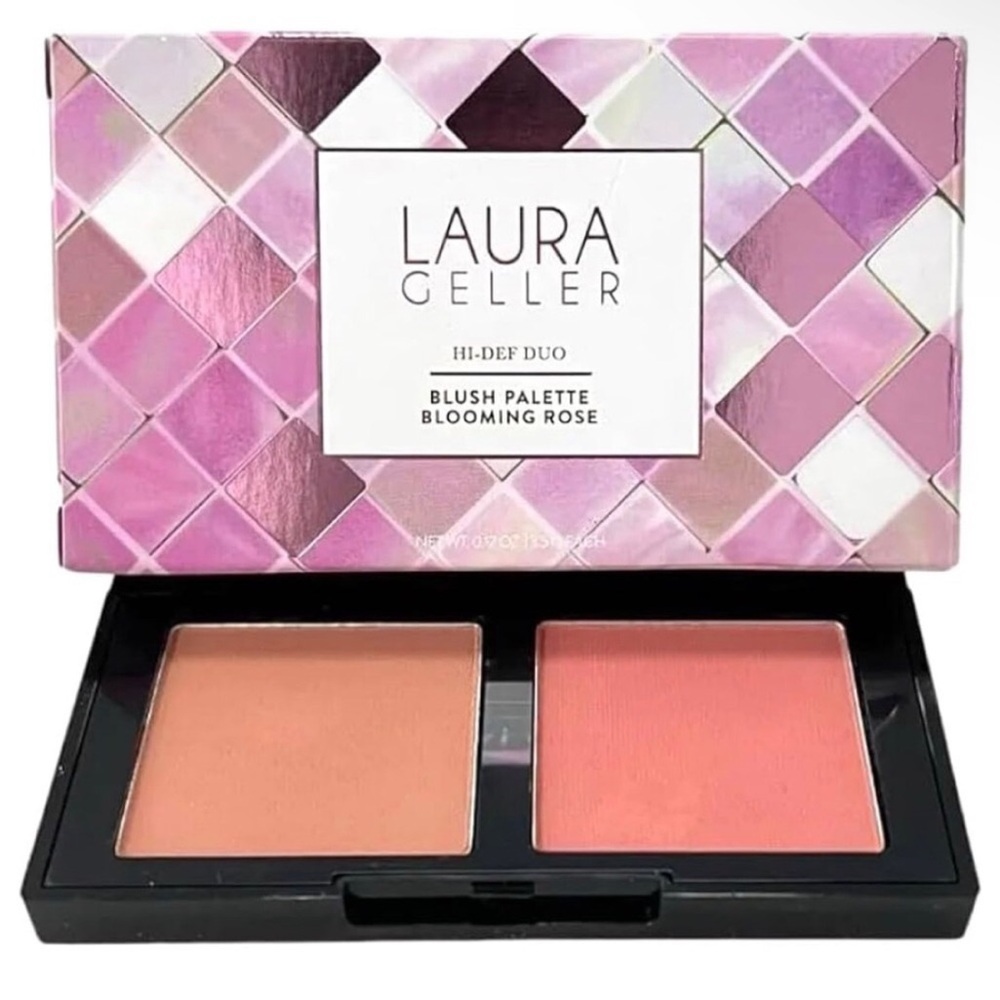 BNIB Laura Geller Hi-Def Duo Blush Palette - Blooming Rose